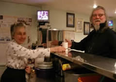 Sister Sue volunteering at Acton homelss centre